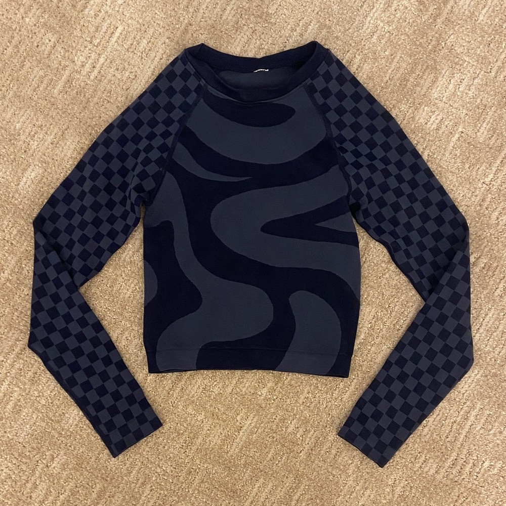 Fabletics Blue Patterned Top